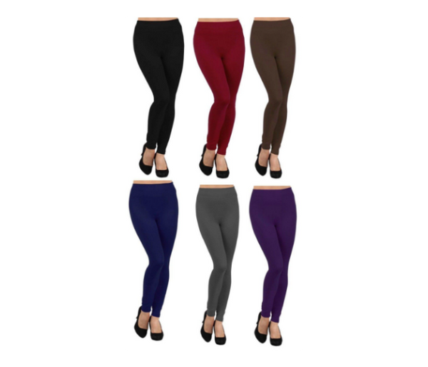 3232 Women High Waist Full Length Thick Warm Cotton Knitted Long Leggings | JPK4677
