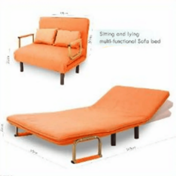 Sitting And Lying Multi-Functional Sofa Bed Orange | 550 1 o