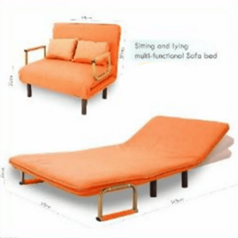 Sitting And Lying Multi-Functional Sofa Bed Orange | 550 1 o