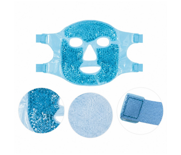Cold Face Eye Mask Ice Pack Reduce Face Puff, Dark Circles, Gel Beads Hot Heat Cold Compress Pack, Face SPA for Woman Sleeping, Pressure, Headaches, Skin Care, Post Laser | JPO1881