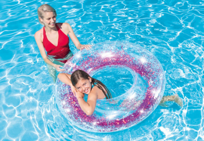 INTEX | Sparkling Glitter Inflatable Pool Swim Tubes - Assorted Colors | 42156274