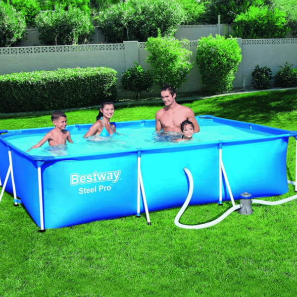 BESTWAY | Steel Pro 9'10" x 6'7" x 26"/3.00m x 2.01m x 66cm Pool Set 56411 | BES115TOY00110