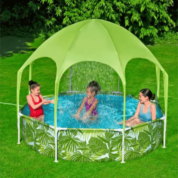 BESTWAY | Steel Pro UV Careful 8' x 20"/2.44m x 51cm Splash-in-Shade Play Pool 56432 | BES115TOY01767