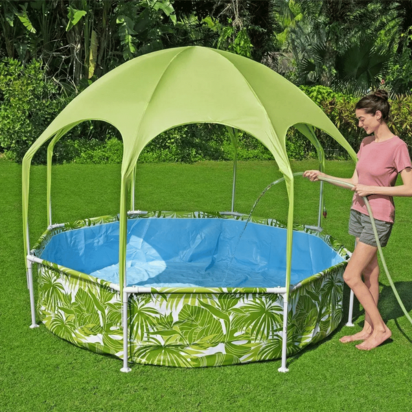 BESTWAY | Steel Pro UV Careful 8' x 20"/2.44m x 51cm Splash-in-Shade Play Pool 56432 | BES115TOY01767