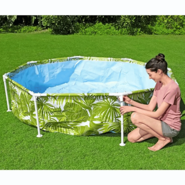 BESTWAY | Steel Pro UV Careful 8' x 20"/2.44m x 51cm Splash-in-Shade Play Pool 56432 | BES115TOY01767