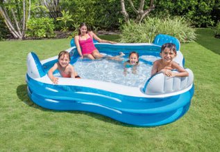 INTEX | Swim Center Square Inflatable Family Lounge Pool | 42156475