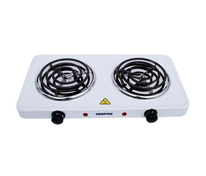 GEEPAS | Electric Double Hot Plate 2000W 2000 W Silver Black | GHP7576