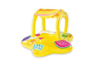 INTEX | Yellow Kiddie Inflatable Pool Float w/ Sunshade | 42156573