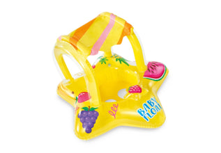 INTEX | Yellow Kiddie Inflatable Pool Float w/ Sunshade | 42156573