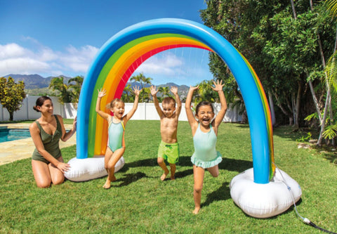 INTEX | Rainbow Cloud Inflatable Sprinkler Toy | 42156597