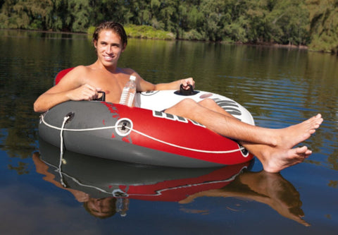 INTEX | River Run 1 Inflatable Floating Lake Tube - Red Fire Edition | 42156825