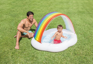 INTEX | Rainbow Cloud Inflatable Kiddie Pool | 42157141