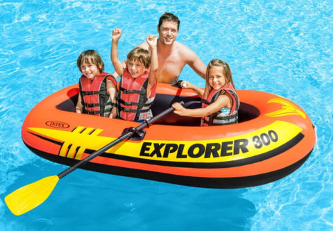 INTEX | Explorer 300 Inflatable Boat Set - 3 Person | 42158332