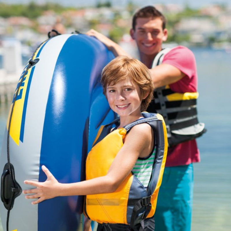INTEX | Gray Explorer Pro 200 Inflatable Boat Set - 2 Person | 42158357