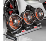 Car Fan Three-Head Vehicle Fan 2 Speeds Car Cooling Fan Low Noise 360° Rotatable Electric Car Fans USB | JPO1697