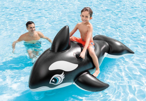 INTEX | Whale Ride-On Inflatable Pool Float | 42158561