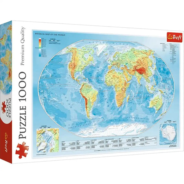 TREFL | Puzzles 1000 Physical Map of the World | 10463