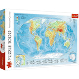 TREFL | Puzzles 1000 Physical Map of the World | 10463
