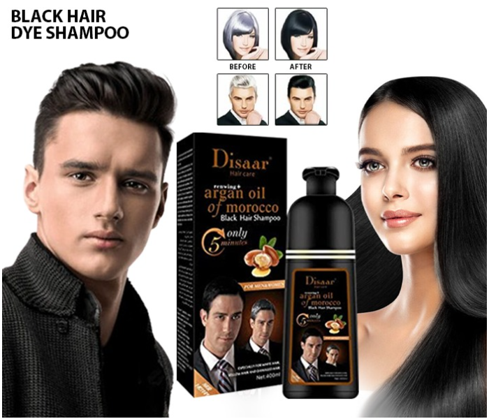 Dissar Instant Black Hair Deye Color Shampoo Easy To Use And Long Lasting 100% Grey Coverage in Minutes for Women & Men | JPN7526