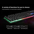 MEETION | K9300 Rainbow Backlit Gaming Keyboard | Black