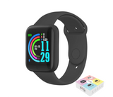 Macaron Sports Smart Watch with Fitness Message Reminder - Black | JPK7546
