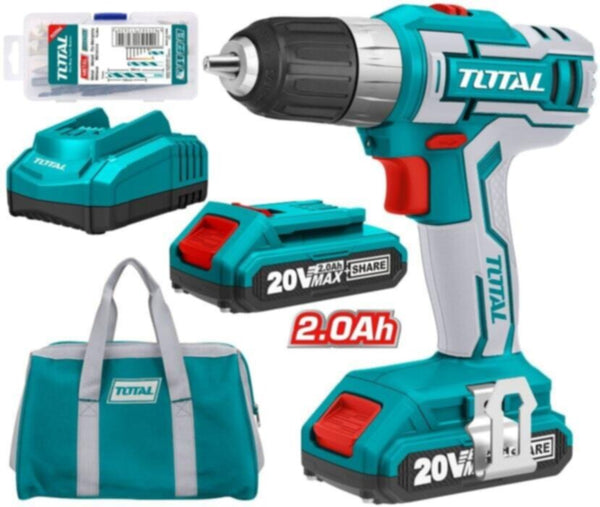 TOTAL | Cordless Drill Machine 20V Li-Ion | Tdli2002