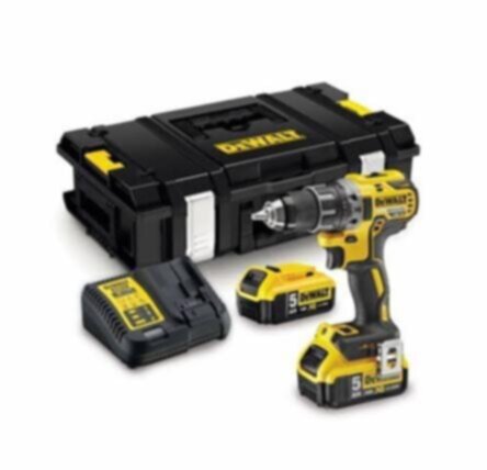 DEWALT | Cordless XR Li-Ion Brushless Compact Hammer Drill Driver 13mm 5.0Ah 18V | DCD791P2-GB