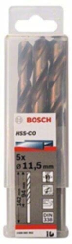 BOSCH | HSS-CO Metal Drill Bit 11.5 mm (5 PCS) | BO2608585902