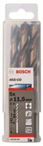 BOSCH | HSS-CO Metal Drill Bit 11.5 mm (5 PCS) | BO2608585902