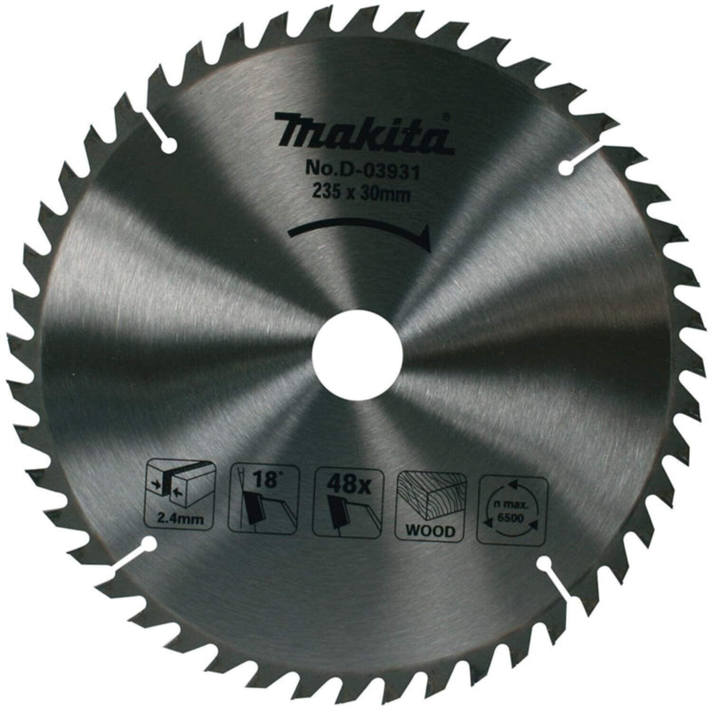 MAKITA | Circular Saw Blade for Wood 235 x 30 x 48 Teeth | MAK/A-D-03931