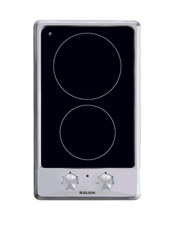 GLEM GAS | Built-In 2 Burner Ceramic Hobs 30 Cm | GTH32KIX