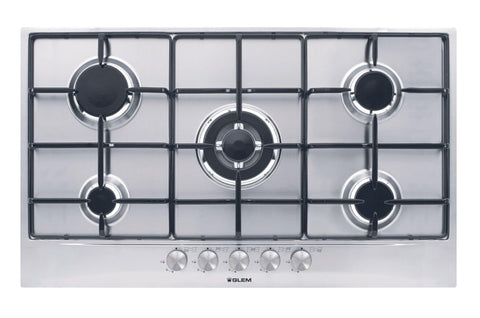GLEM GAS | Gas Burner 5 Built In Hob - 90 Cm | GT955IX