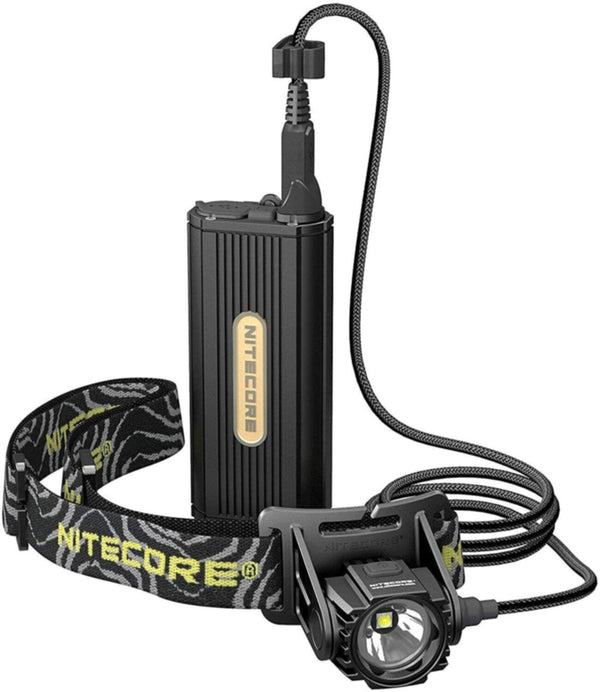 NITECORE | LED Headlamp with External Battery Case 1000 Lumens (Without Battery) | HC70