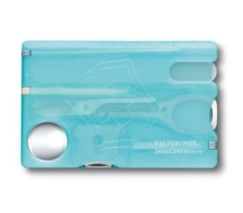 VICTORINOX | Swiss Army Knives Swiss Card Translucent Swiss Knife Blue | 0.7240.T21