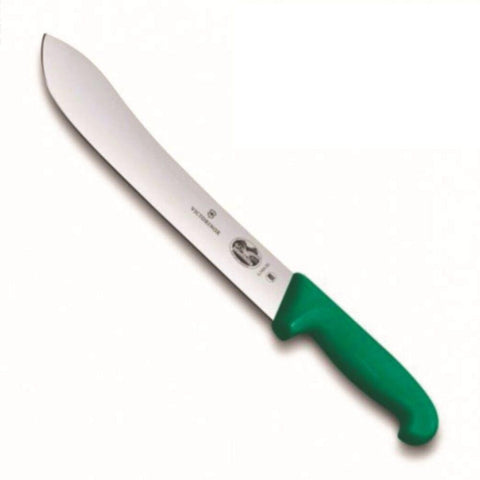 VICTORINOX | Cutlery Fibrox Green Handle Carving Butcher Knife | 5.7404.31