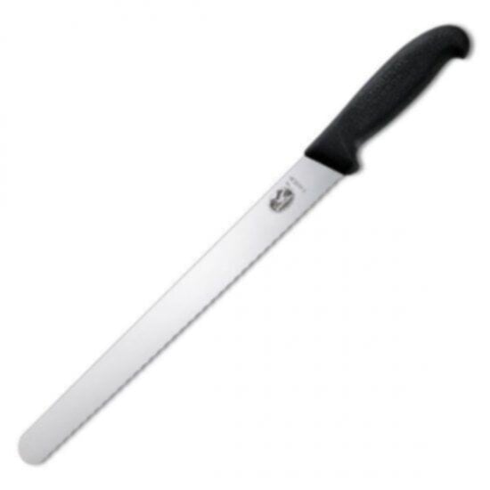 VICTORINOX | Cutlery Serrated Blade Slicing Carving Knife Fibrox Handle 30cm | 5.4233.30