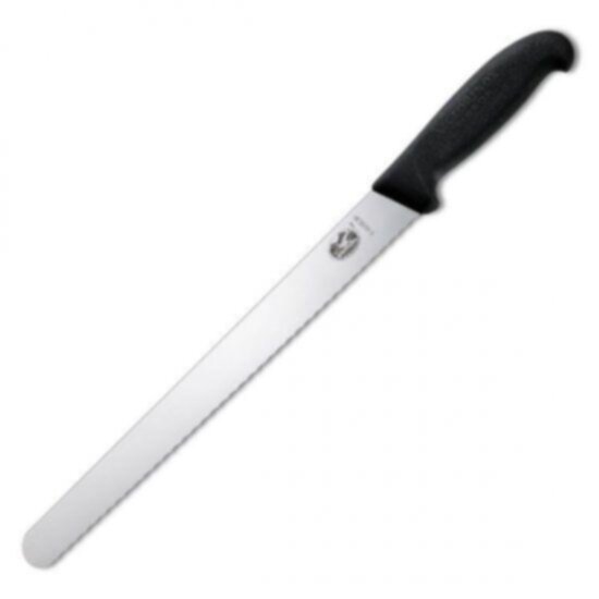 VICTORINOX | Cutlery Serrated Blade Slicing Carving Knife Fibrox Handle 30cm | 5.4233.30