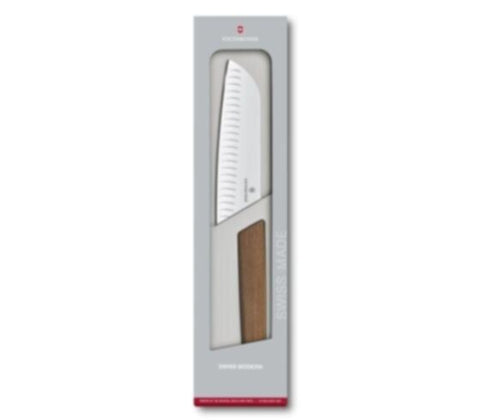 VICTORINOX | Cutlery Swiss Modern Santoku Knife With Walnut Wood Handle | 6.9050.17KG