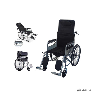 Full-Lying Foldable Wheelchair | wh311-4