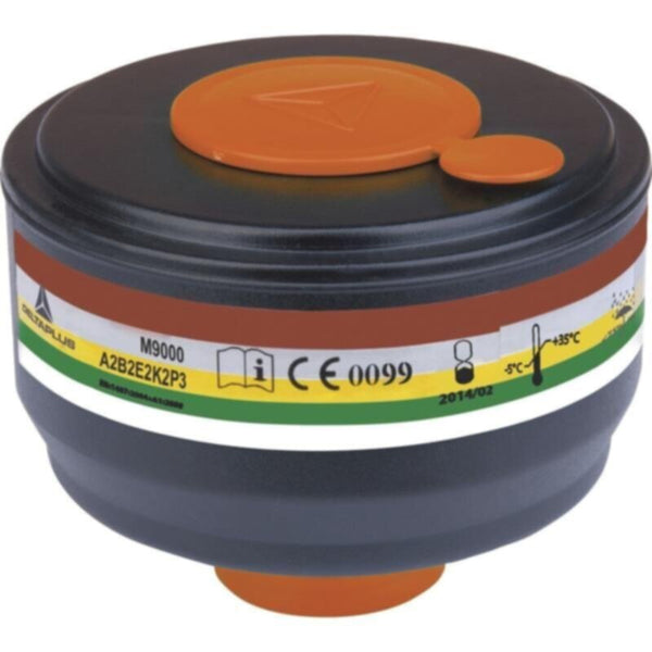 DELTAPLUS | Cartridge For Full Face Mask (1 PC) Black | M9000