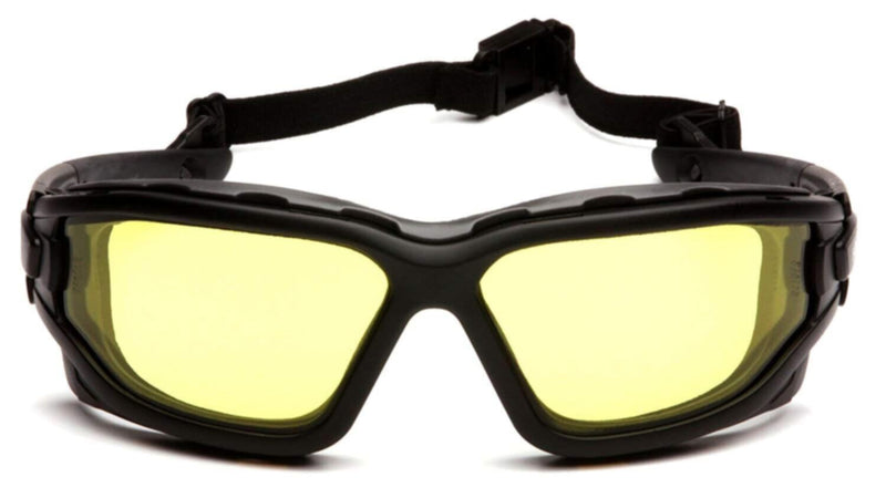 PYRAMEX |  I-Force Safety Glasses Black Frame with Amber Anti-Fog Lens 48 g | SB7030SDT