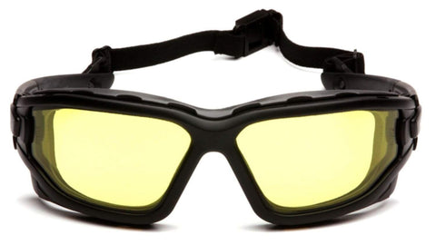 PYRAMEX |  I-Force Safety Glasses Black Frame with Amber Anti-Fog Lens 48 g | SB7030SDT