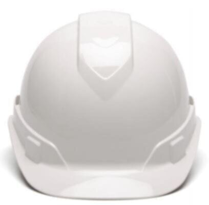 PYRAMEX | Safety Helmet Ridgeline Cap Style Hard Hat with 4-Point Vented Ratchet  White | HP44110V
