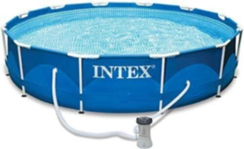 INTEX | Metal Frame Pool Set (W/220-240V Filter Pump) Ages 6+ | 42128212