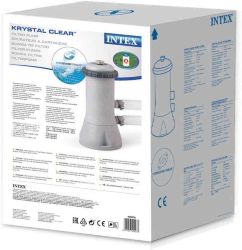 INTEX | 1000 Gallons Cartridge Filter Pump (220-240 Volt) 1000 Gal./Hr | 42128638