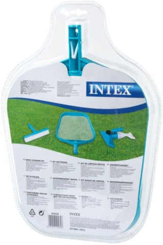 INTEX | Basic Cleaning Kit (Leaf Skimmer/Wall Brush/Vacuum Head For #28002) Clam Shell | 42129056