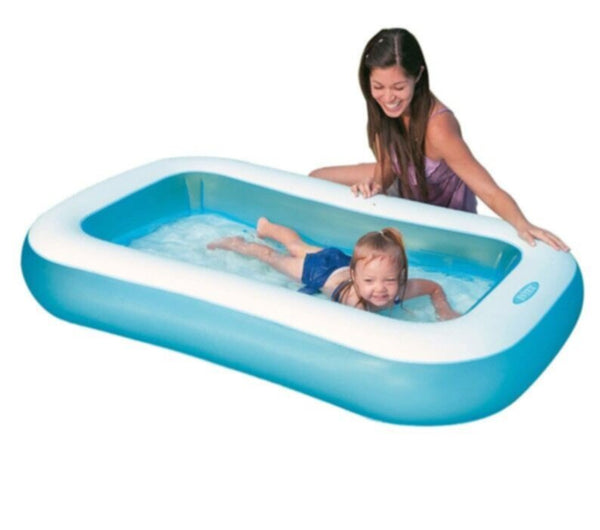 INTEX | Rectangular Baby Pool 65.5" Lx39.5"Wx11"H inches  Shelf Box  | Ages 2+ | 42157403