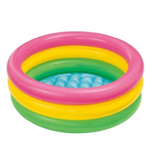 INTEX | Sunset Glow Pool 3-Ring W/ Infl. Floor Shelf Box | Ages 2+ | 42157412