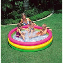 INTEX | Sunset Glow Pool 3-Ring W/ Infl. Floor Shelf Box | Ages 2+ | 42157412
