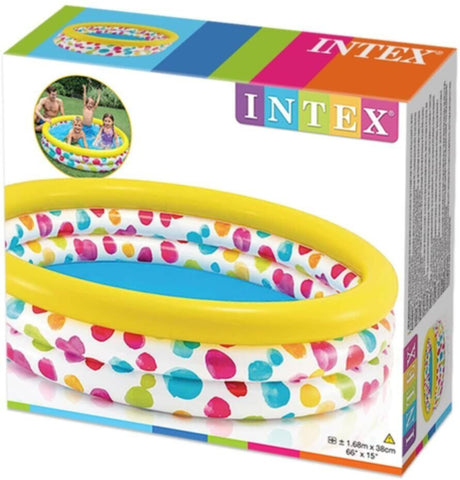INTEX | Rainbow Ombre Pool 3-Ring Ages 2+  Shelf Box | 42158449
